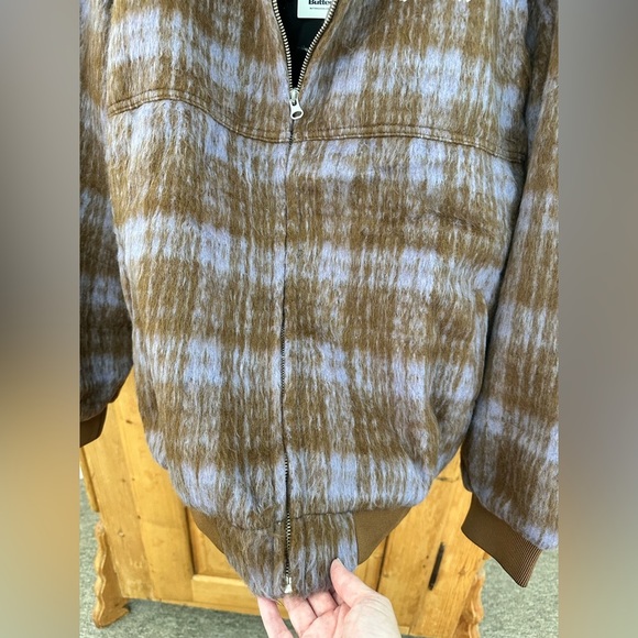 Butter NWT Jacket w/Hood Brown & Purple Size XL Tartan Outlander Vibe - Picture 7 of 16